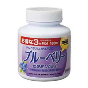 Orihiro Most Chewable Blueberry Flavor 180 Tablets